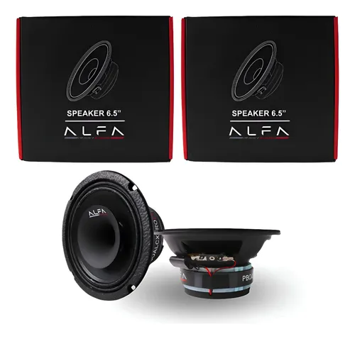 CXPRO65 - ALFA PAR DE MEDIOS RANGOS CON DRIVER 6.5" 120W RMS 4 OHMS