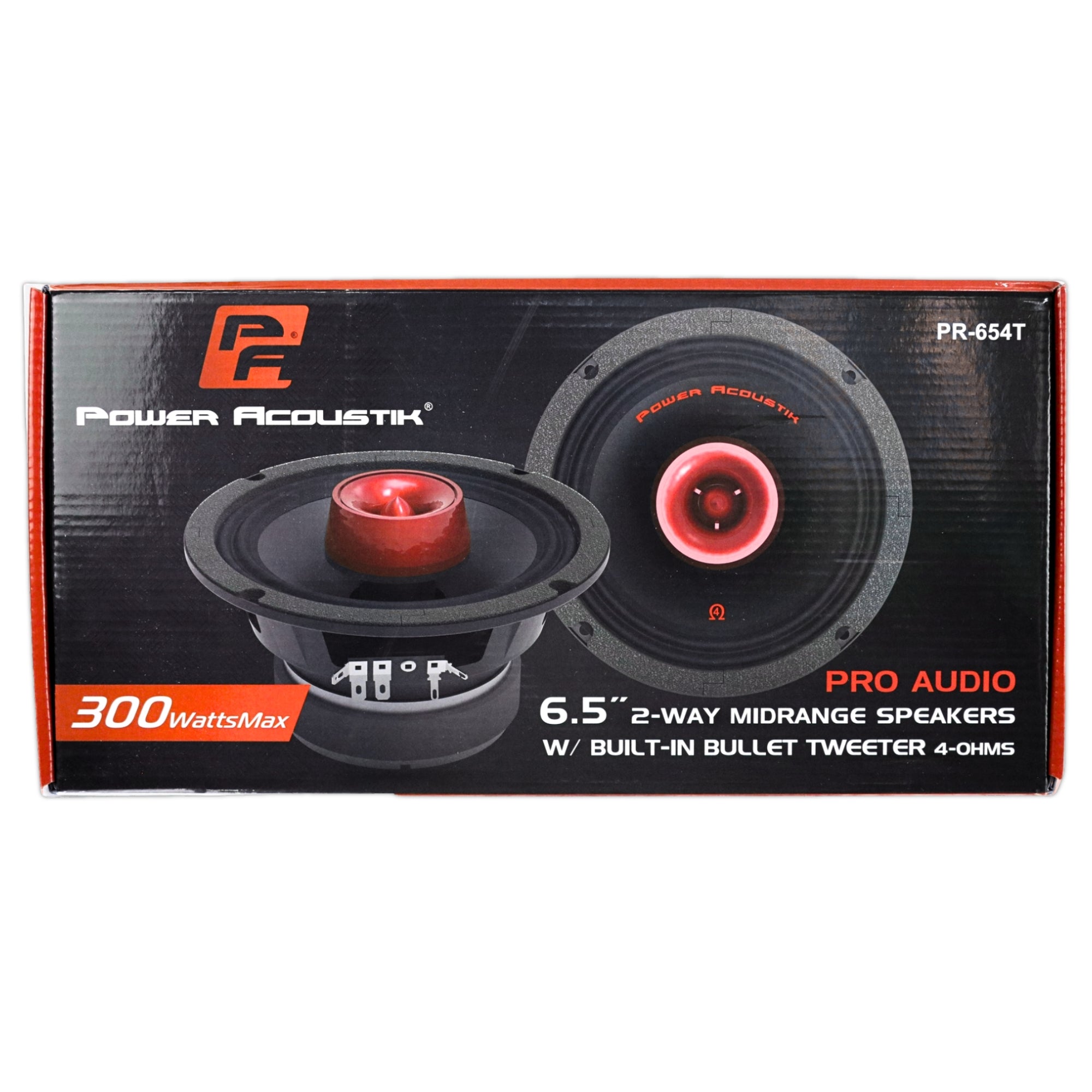 PR-654T - POWER ACOUSTIC PAR DE MEDIOS RANGOS 6.5 300W