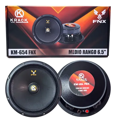 KM-654FNX - KRACK PAR DE MEDIOS 6.5" FNX 300W MAX 4 OHMS 96dB