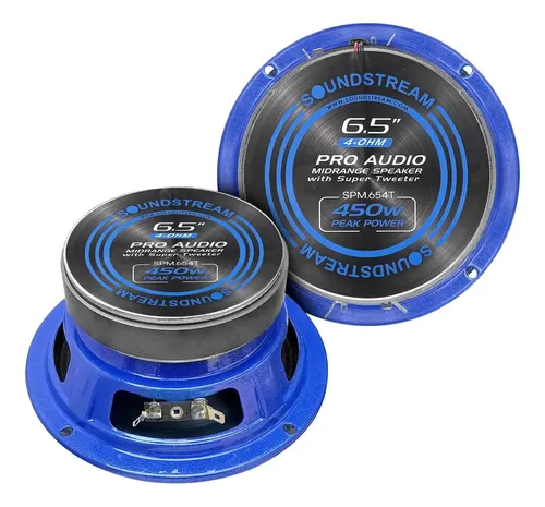 SPM.654T - SOUNDSTREAM PAR DE MEDIOS RANGOS 6.5 450W MAX