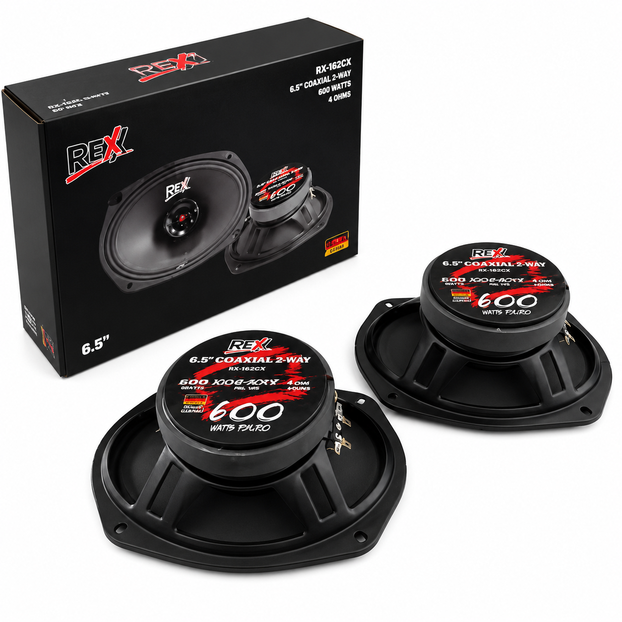 RX-1623CY - REXX PAR MEDIOS RANGOS 6X9" 150W RMS 4 OHMS