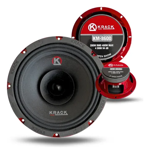 KM-8600 - KRACK MIDRANGE 8" 200W RMS
