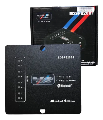EDSP820BT - ELEVEM AUDIO DSP DE 31 BANDAS BLUETOOTH APP 8 CANALES